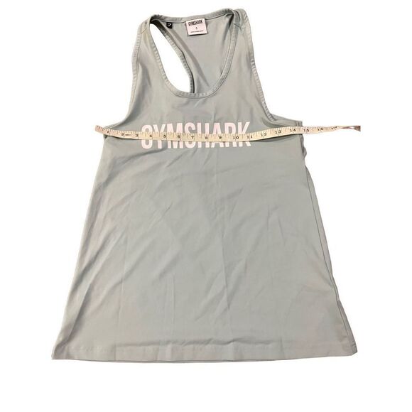 Gymshark mint light green womens open back activewear tank size small - Picture 6 of 7
